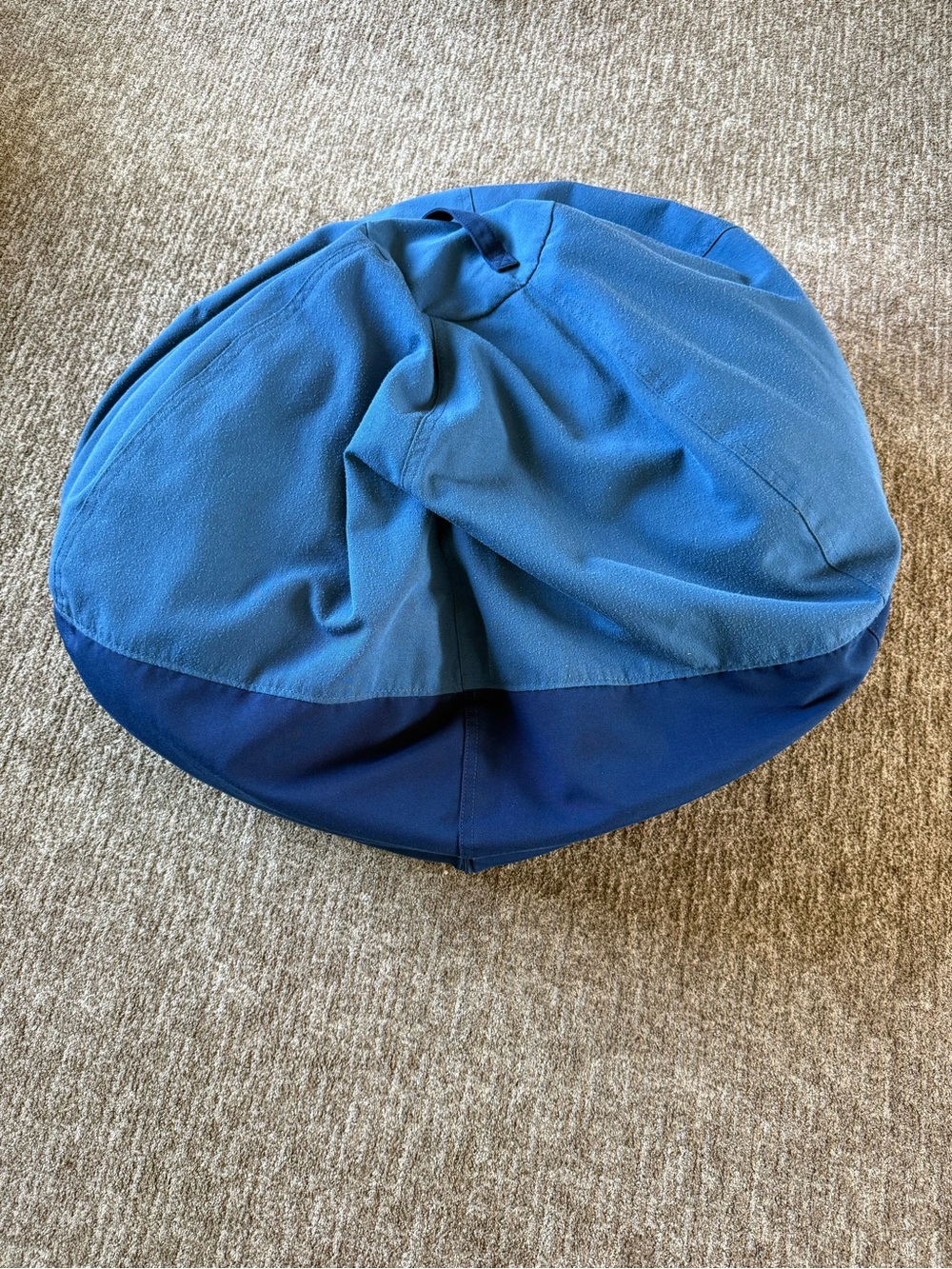 Pillowfort | Colorblock Bean Bag Chair Navy Blue Handle Gamer Reading Kids Room